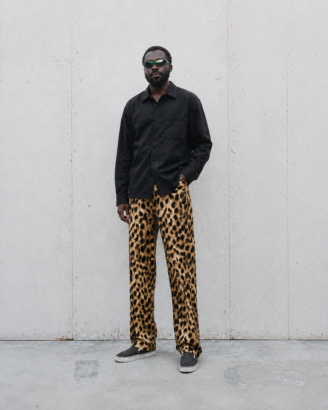 Unbranded neutral editorial fashion portrait 2